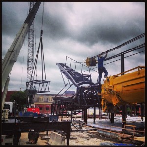 Cranes on Worksite