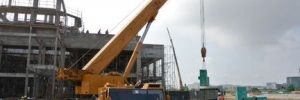 Construction Cranes on worksite