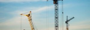 Several Construction Cranes